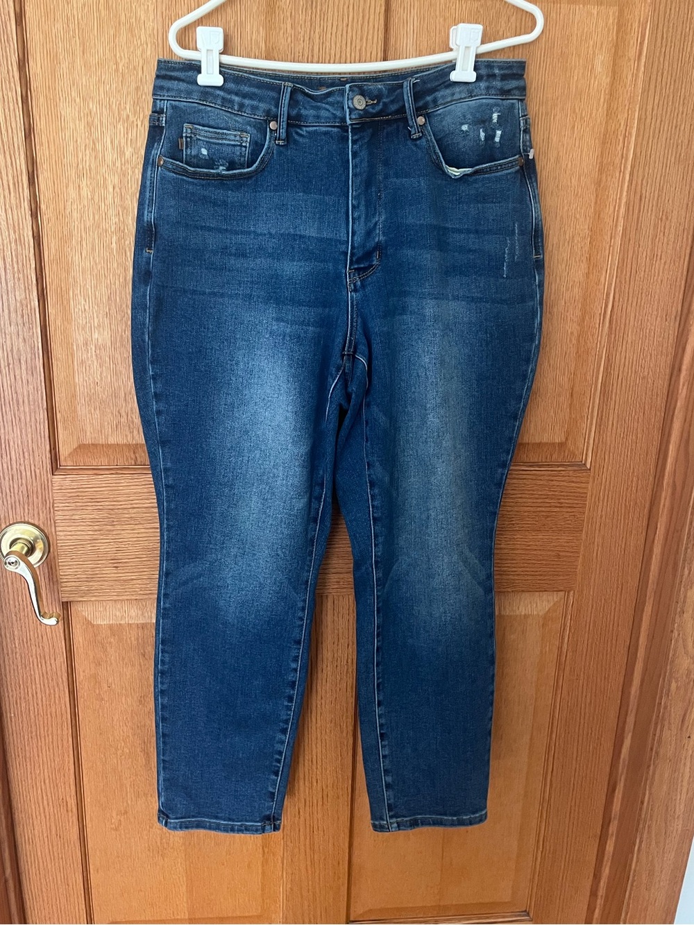 Judy Blue Women's Skinny Jeans in Dark Blue Wash